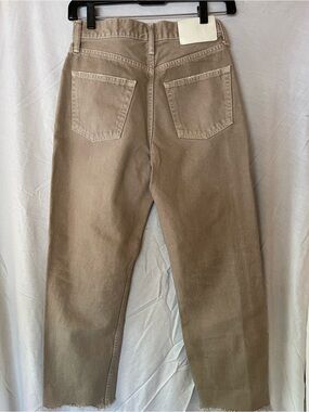 Moussy Made in Japan tan rigid jeans. Size 24